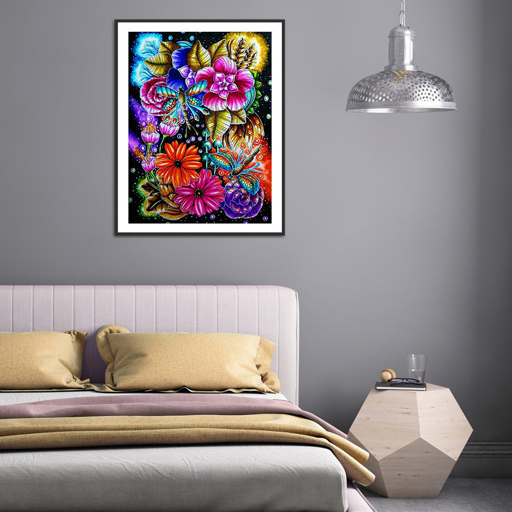 Butterfly - Full Round Drill Diamond Painting 30*40CM