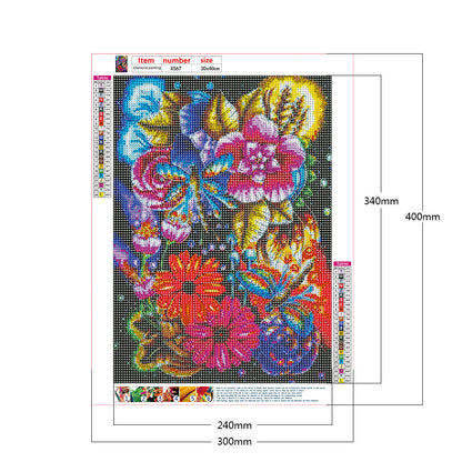 Butterfly - Full Round Drill Diamond Painting 30*40CM