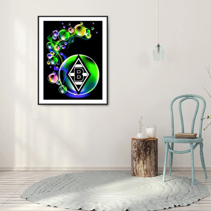 Borussia Monchengladbach Logo - Full Round Drill Diamond Painting 30*40CM