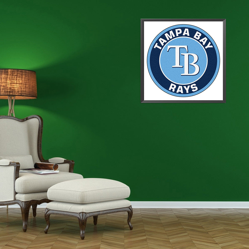 Tampa Bay Rays Logo - Full Round Drill Diamond Painting 40*40CM