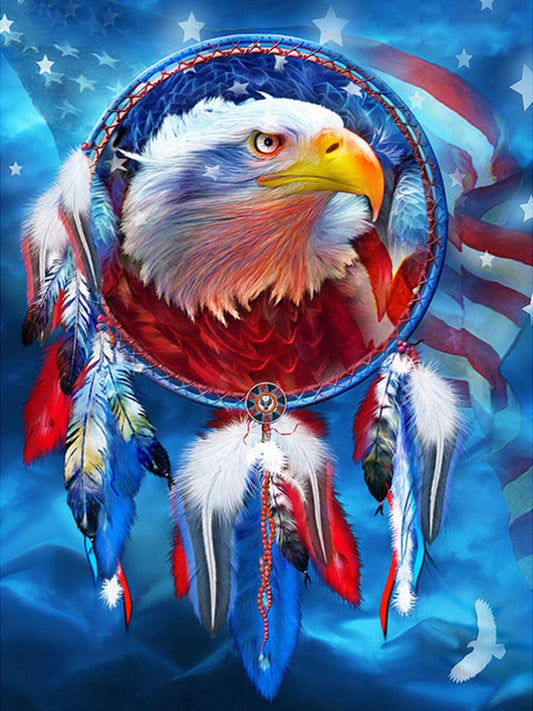 Eagle Flag - Full Round Drill Diamond Painting 50*60CM