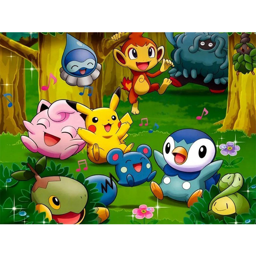 Pokemon - Full Round Drill Diamond Painting 40*30CM