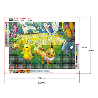 Pokemon - Full Round Drill Diamond Painting 40*30CM