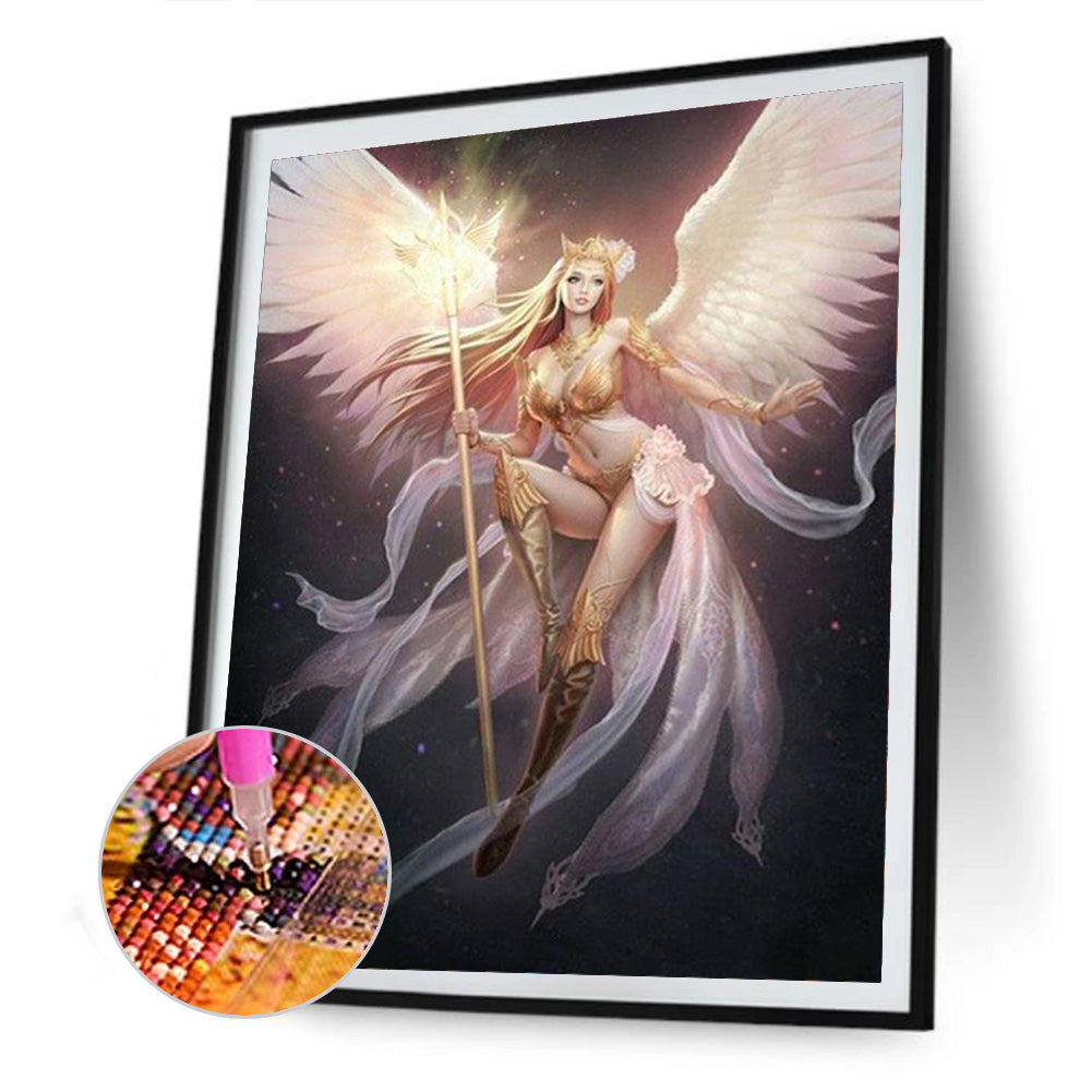 Winged Angel - Full Round Drill Diamond Painting 30*40CM