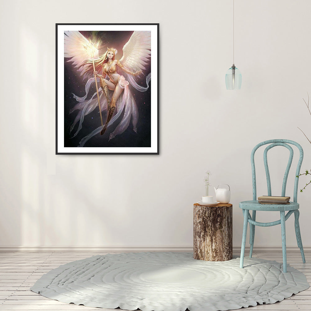 Winged Angel - Full Round Drill Diamond Painting 30*40CM