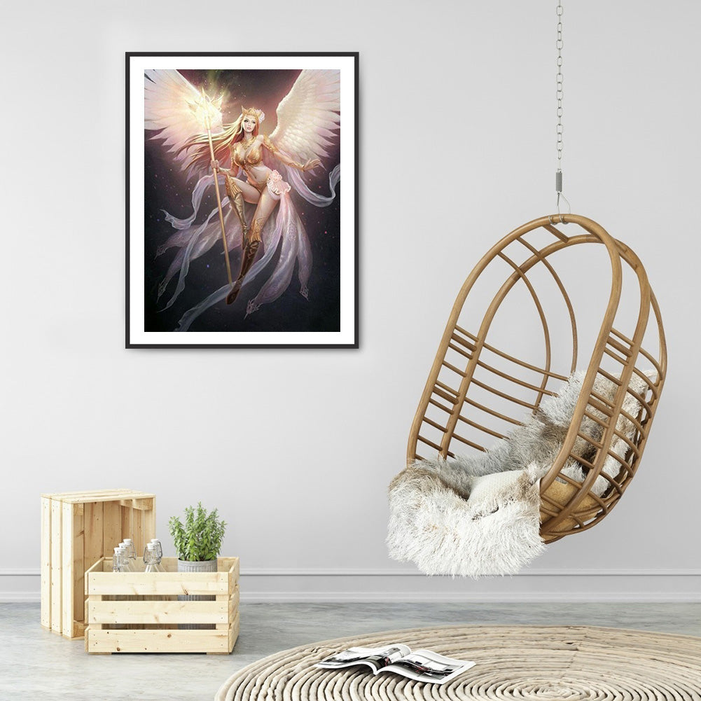 Winged Angel - Full Round Drill Diamond Painting 30*40CM