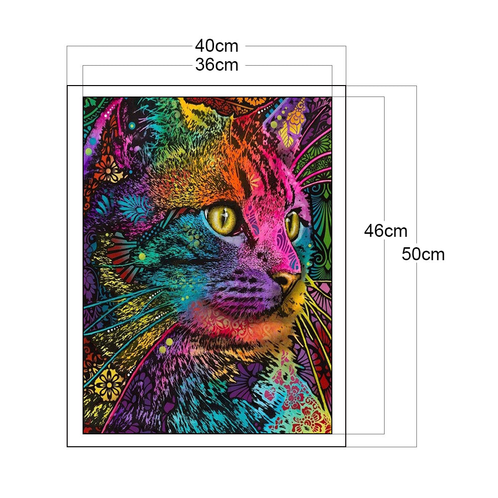 Cat - 11CT Counted Cross Stitch 40*50CM