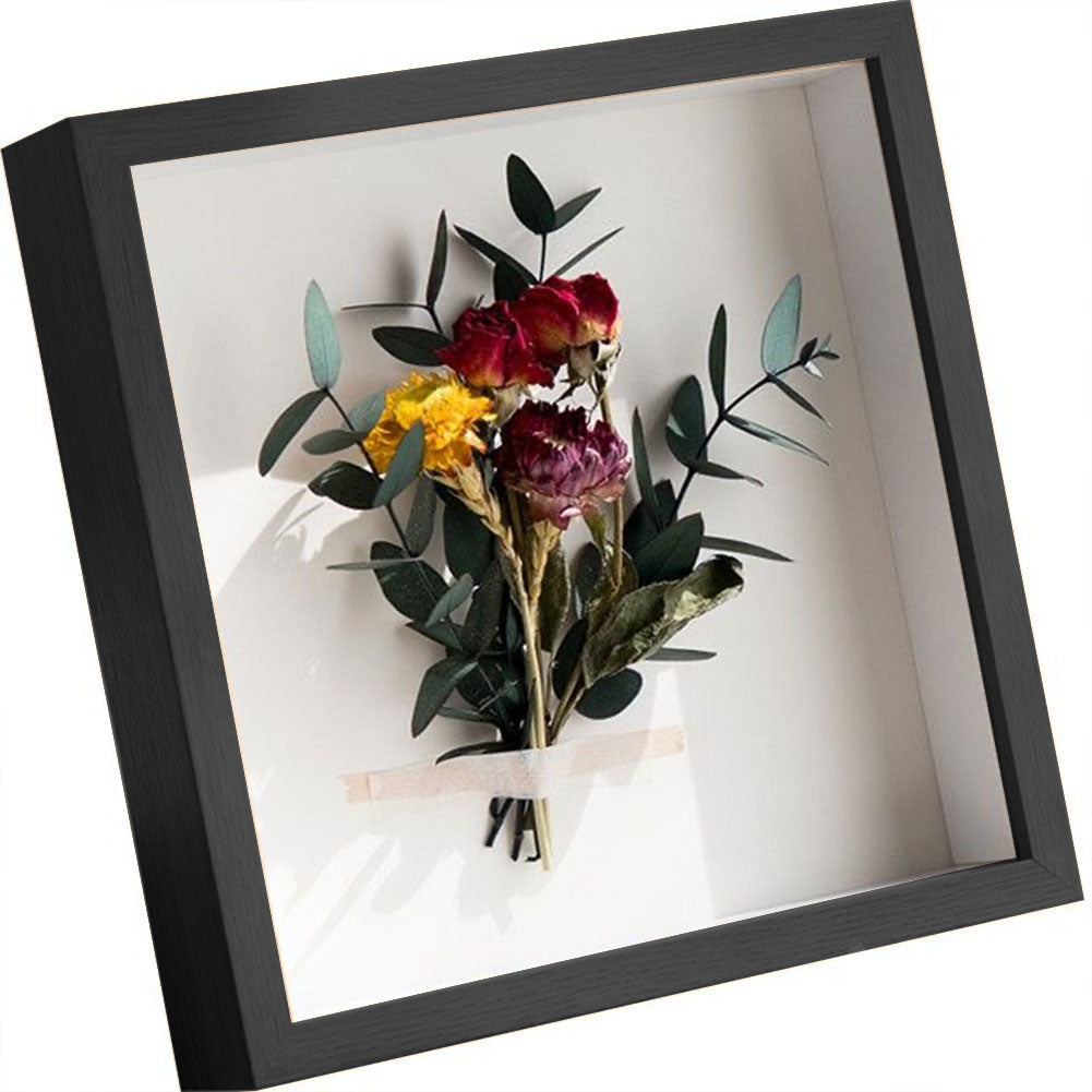 Depth 3cm DIY 3D Wooden Photo Frame for Displaying Flowers Picture Frame