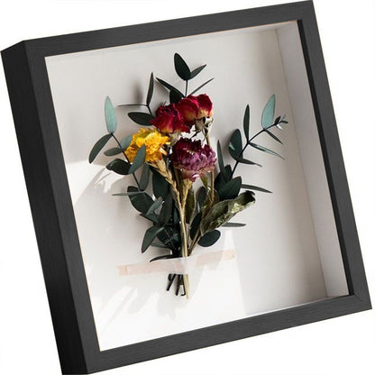 Depth 3cm DIY 3D Wooden Photo Frame for Displaying Flowers Picture Frame
