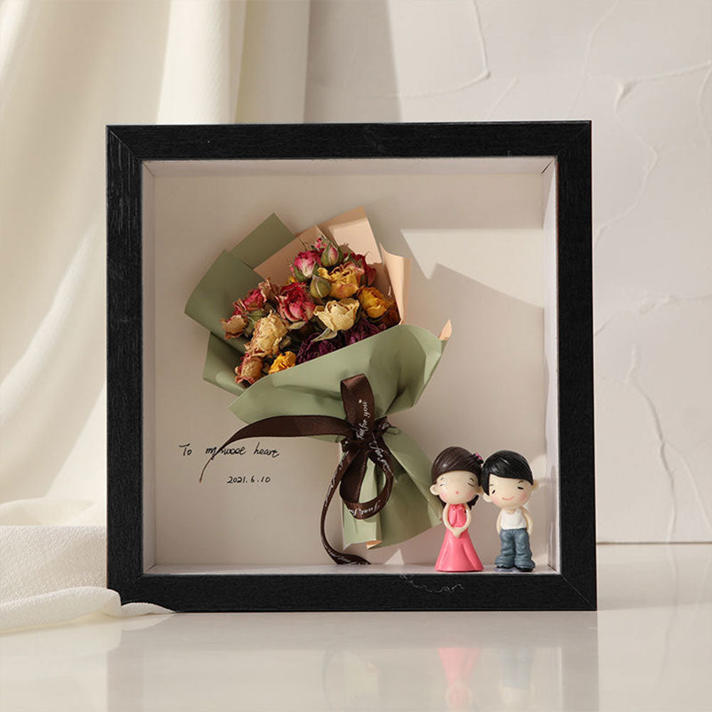 Depth 3cm DIY 3D Wooden Photo Frame for Displaying Flowers Picture Frame