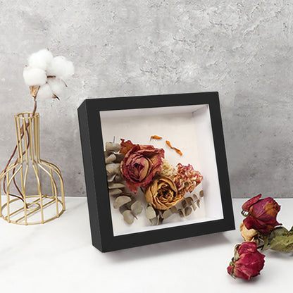 Depth 3cm DIY 3D Wooden Photo Frame for Displaying Flowers Picture Frame