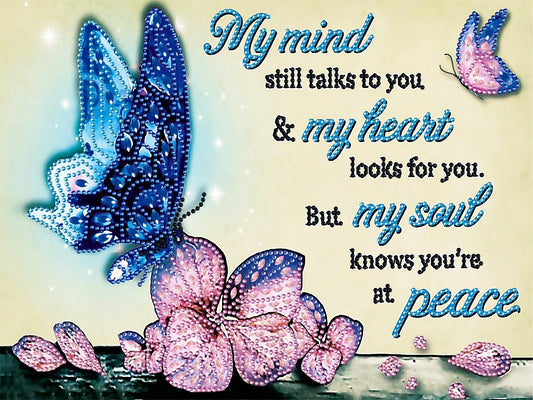 Flowers And Herbs In English - Special Shaped Drill Diamond Paiting 40*30CM