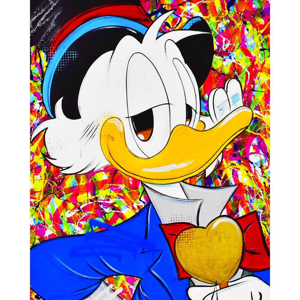 Donald Duck - Full Round Drill Diamond Painting 30*40CM