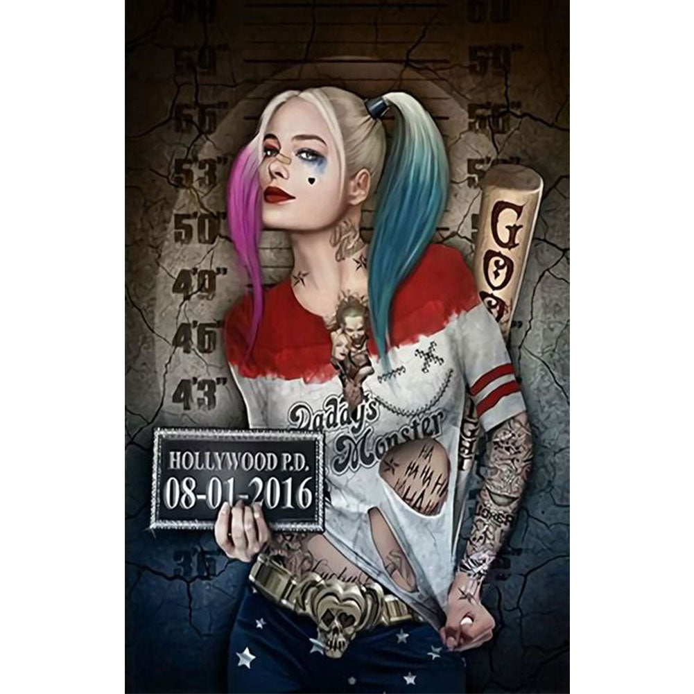 Harley Quinn - 11CT Stamped Cross Stitch 50*72CM