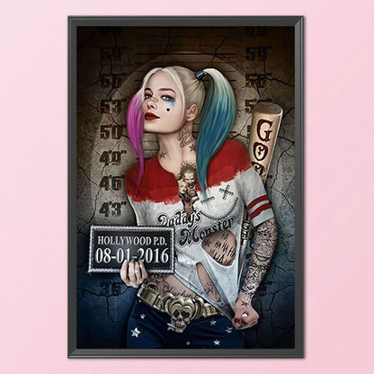 Harley Quinn - 11CT Stamped Cross Stitch 50*72CM