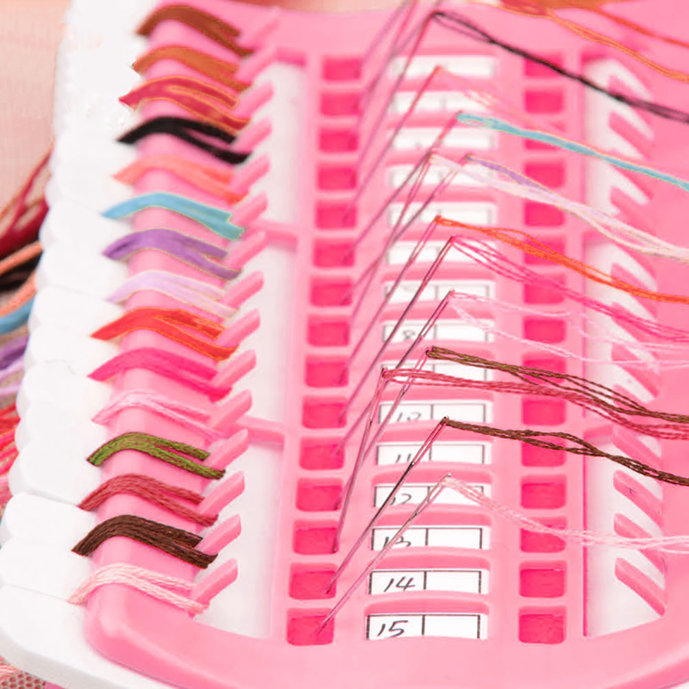 Cross Stitch Row Line Tools 30-Bit Embroidery Floss Thread Organizer Holder