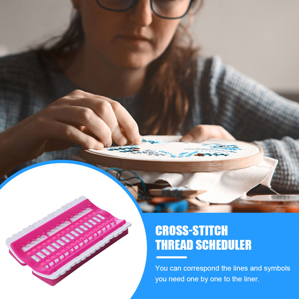 Cross Stitch Row Line Tools 30-Bit Embroidery Floss Thread Organizer Holder