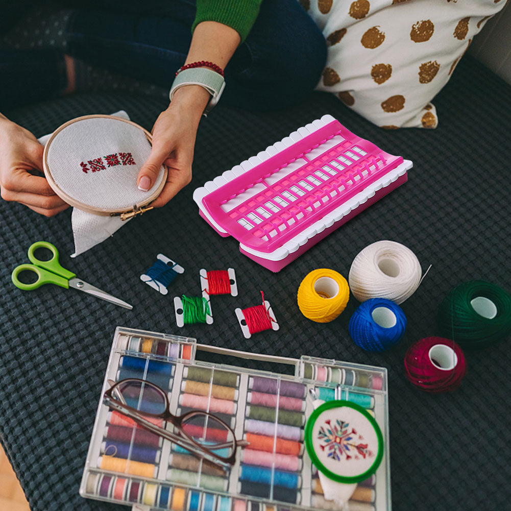 Cross Stitch Row Line Tools 30-Bit Embroidery Floss Thread Organizer Holder