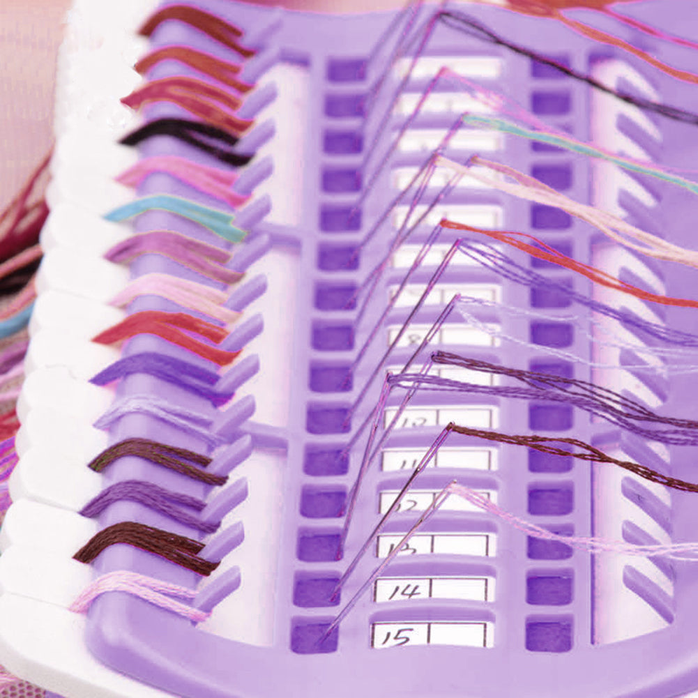 Cross Stitch Row Line Tools 30-Bit Embroidery Floss Thread Organizer Holder