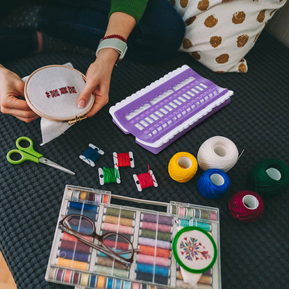 Cross Stitch Row Line Tools 30-Bit Embroidery Floss Thread Organizer Holder