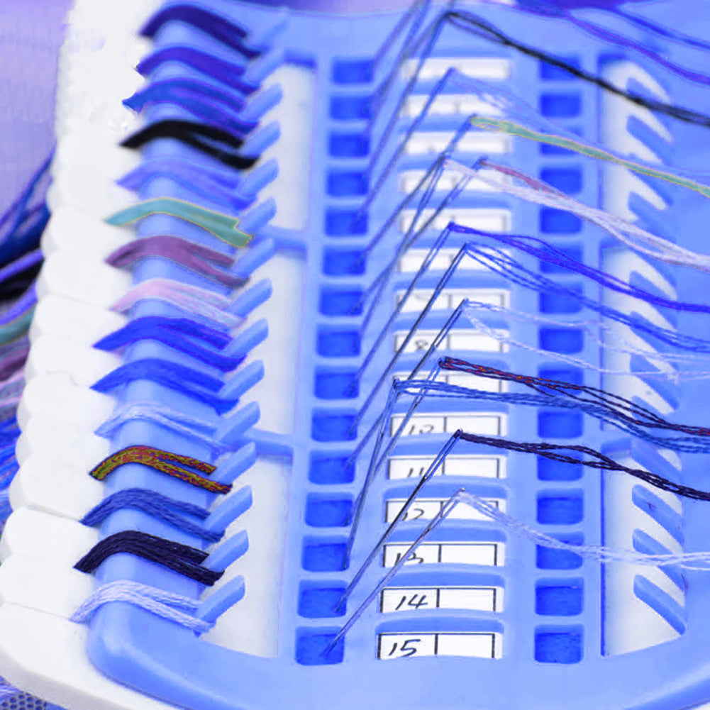 Cross Stitch Row Line Tools 30-Bit Embroidery Floss Thread Organizer Holder