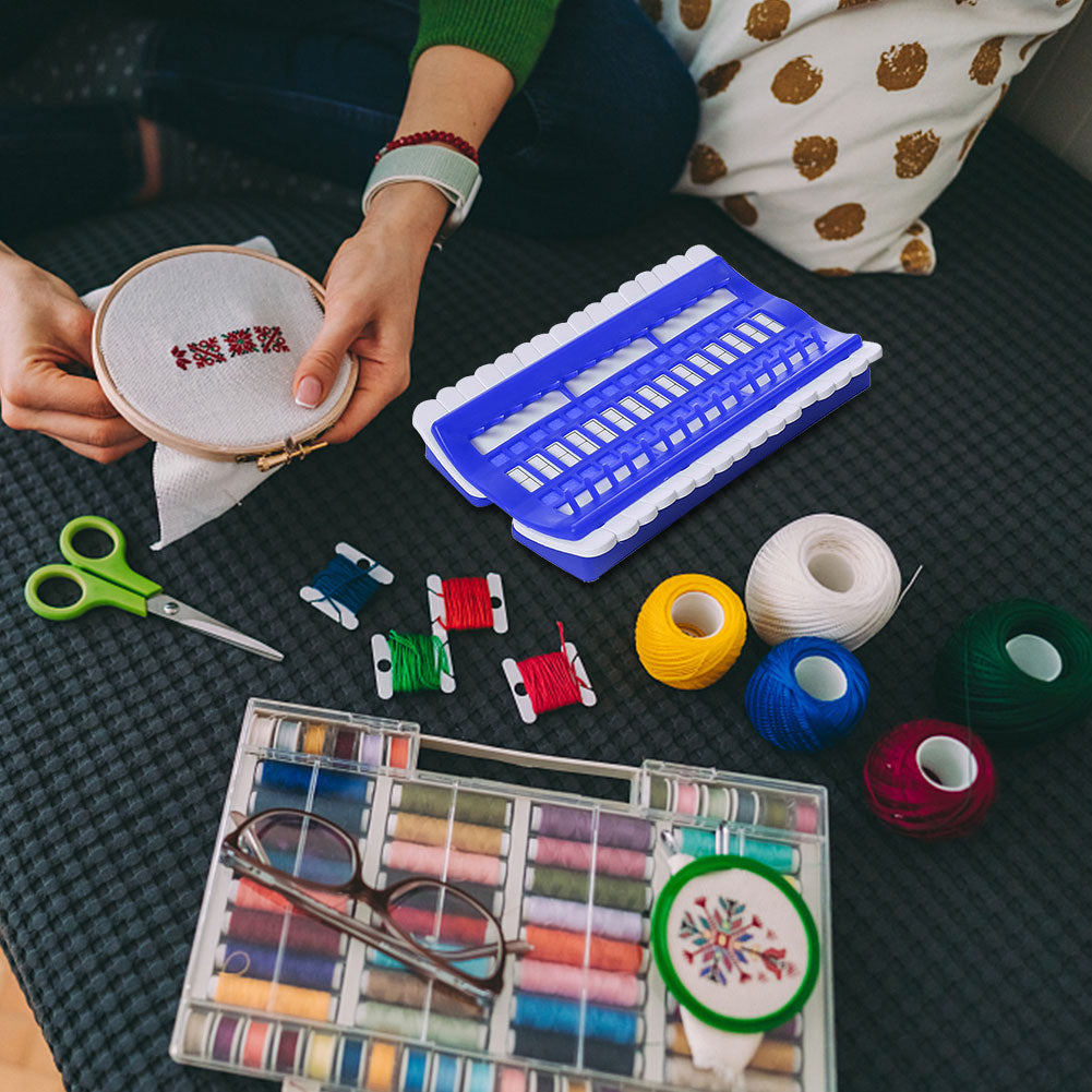 Cross Stitch Row Line Tools 30-Bit Embroidery Floss Thread Organizer Holder