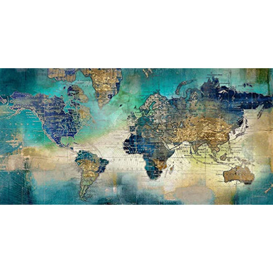 Map - Full Round Drill Diamond Painting 80*40CM