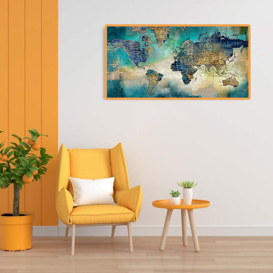 Map - Full Round Drill Diamond Painting 80*40CM