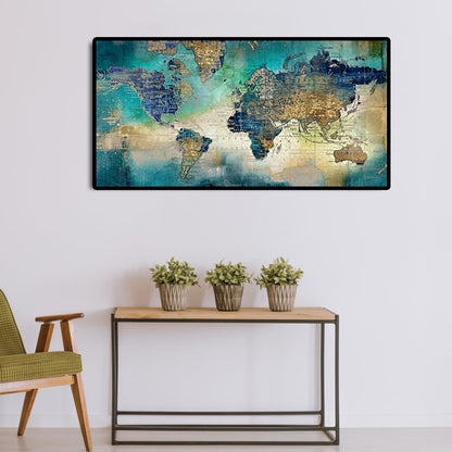 Map - Full Round Drill Diamond Painting 80*40CM