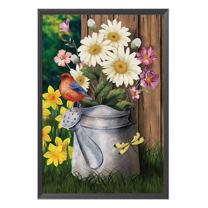 Flowers And Birds - 11CT Stamped Cross Stitch 37*50CM