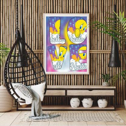 Little Yellow Duck Alphabet - Full Round Drill Diamond Painting 30*40CM