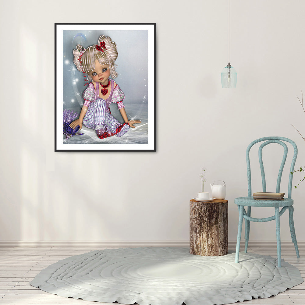 Big Eyes Girl - Special Shaped Drill Diamond Paiting 30*40CM