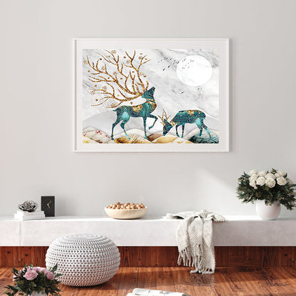 Maple Deer - 11CT Counted Cross Stitch 50*60CM