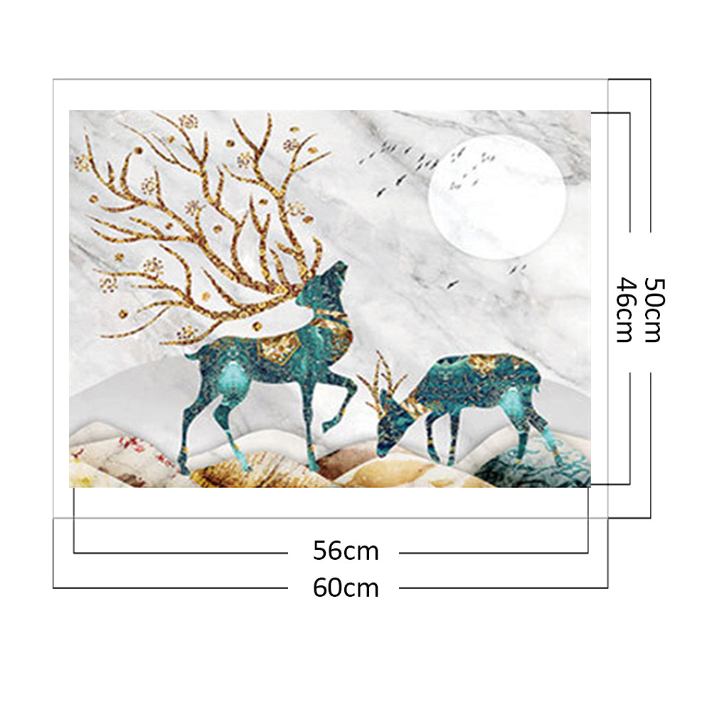 Maple Deer - 11CT Counted Cross Stitch 50*60CM