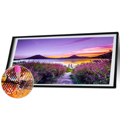 Seaside Scenery - Full Round Drill Diamond Painting 100*40CM