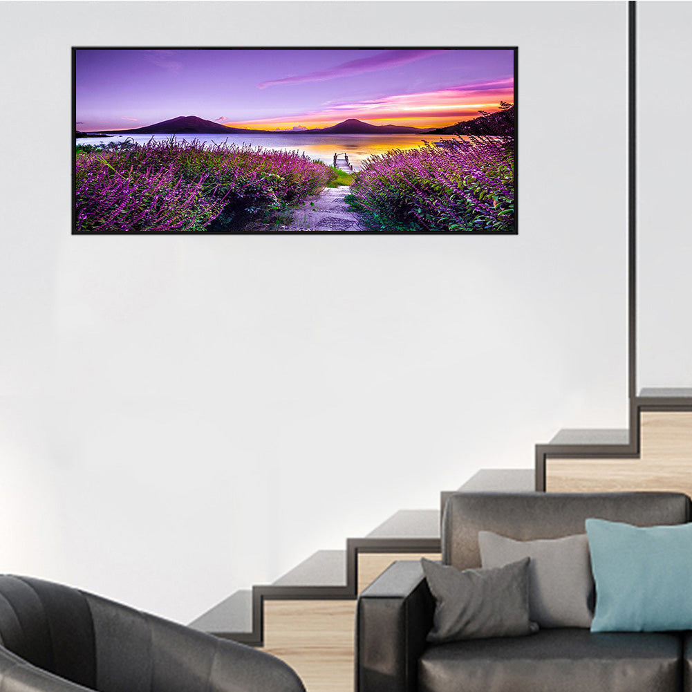 Seaside Scenery - Full Round Drill Diamond Painting 100*40CM