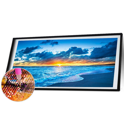 Seaside Scenery - Full Round Drill Diamond Painting 100*40CM