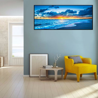 Seaside Scenery - Full Round Drill Diamond Painting 100*40CM