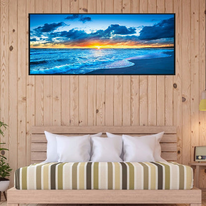 Seaside Scenery - Full Round Drill Diamond Painting 100*40CM