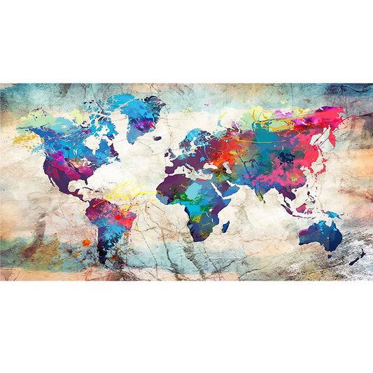 Map Scenery - Full Round Drill Diamond Painting 80*40CM