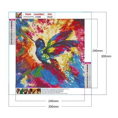 Colorful Birds - Full Round Drill Diamond Painting 30*30CM