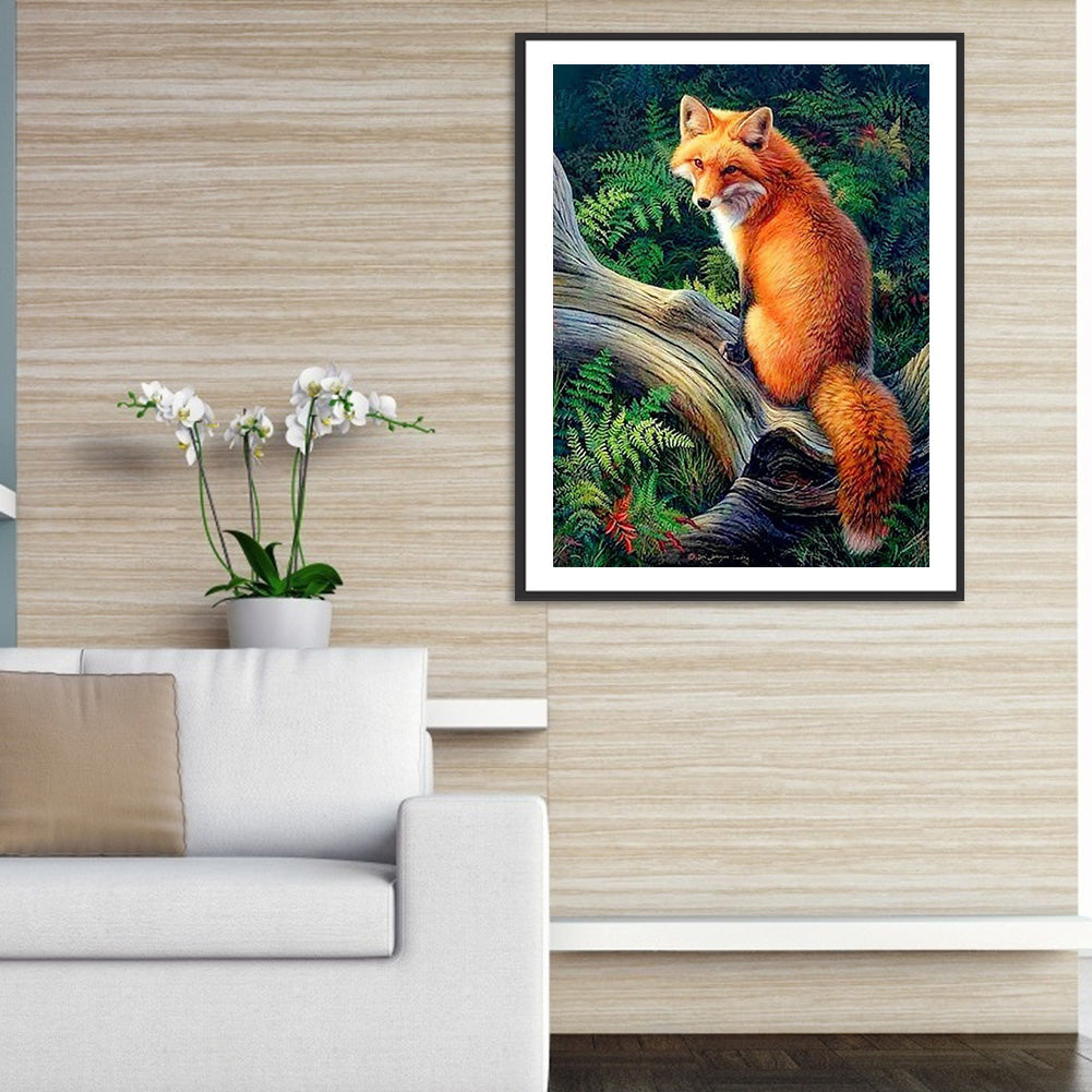 Fox - Full Round Drill Diamond Painting 30*40CM