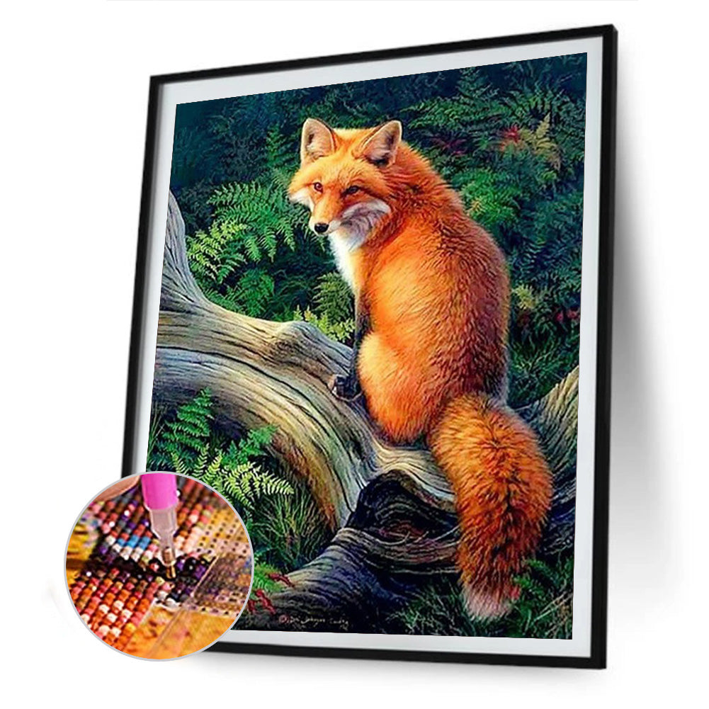 Fox - Full Round Drill Diamond Painting 30*40CM