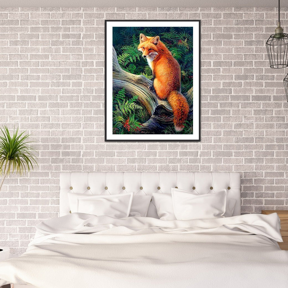 Fox - Full Round Drill Diamond Painting 30*40CM