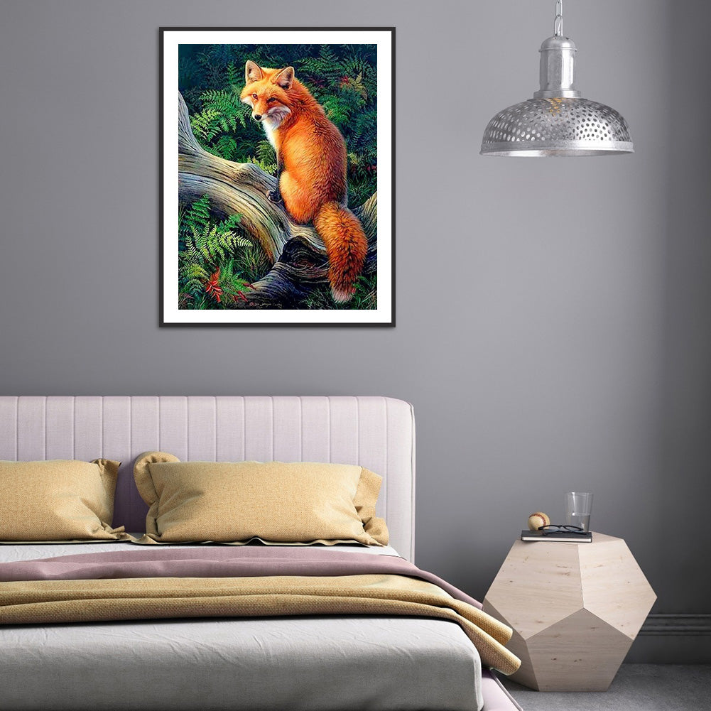 Fox - Full Round Drill Diamond Painting 30*40CM