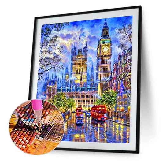 Small Town Scenery - Full Round Drill Diamond Painting 50*60CM