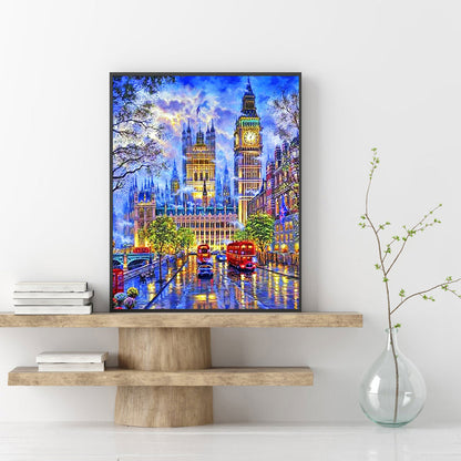 Small Town Scenery - Full Round Drill Diamond Painting 50*60CM