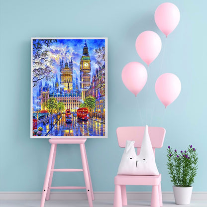 Small Town Scenery - Full Round Drill Diamond Painting 50*60CM