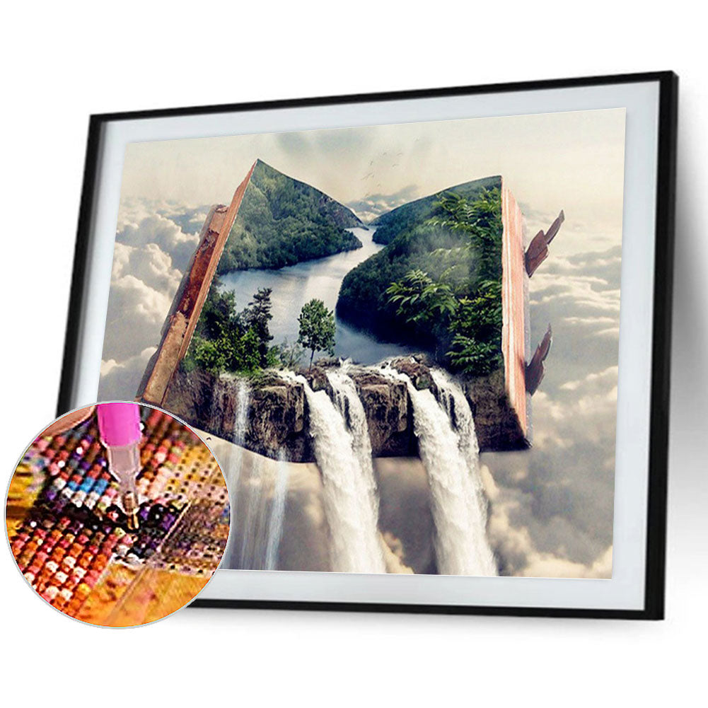 Book World - Full Round Drill Diamond Painting 60*50CM