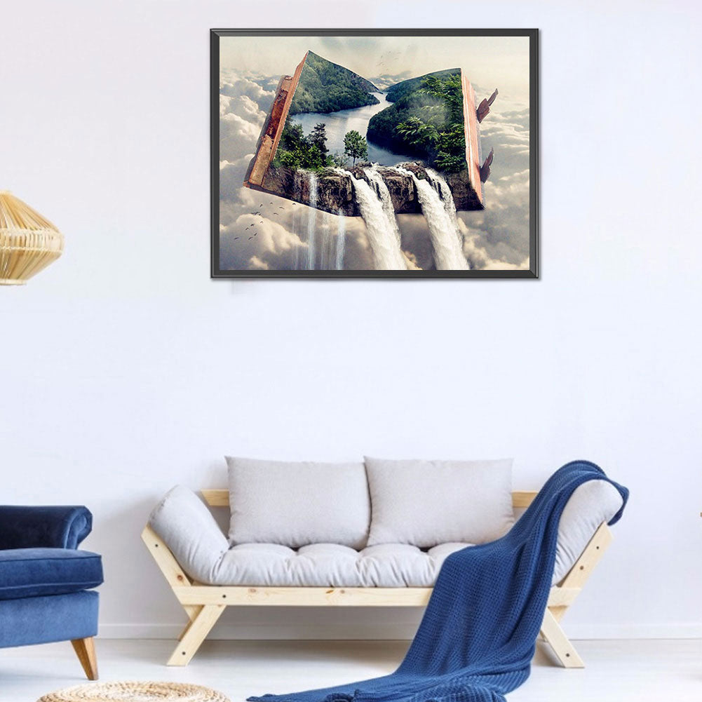 Book World - Full Round Drill Diamond Painting 60*50CM